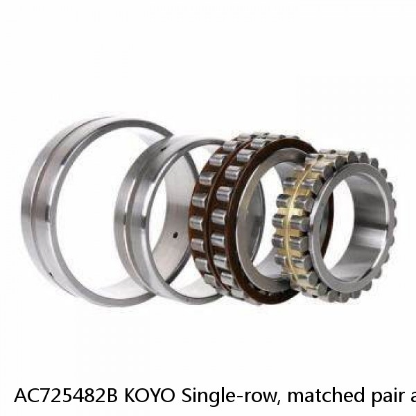 AC725482B KOYO Single-row, matched pair angular contact ball bearings