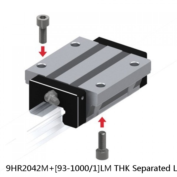 9HR2042M+[93-1000/1]LM THK Separated Linear Guide Side Rails Set Model HR