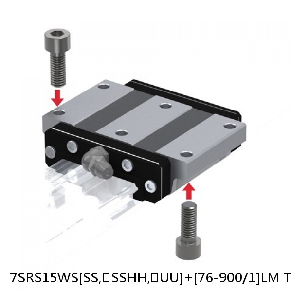 7SRS15WS[SS,​SSHH,​UU]+[76-900/1]LM THK Miniature Linear Guide Caged Ball SRS Series