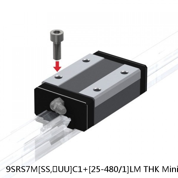9SRS7M[SS,​UU]C1+[25-480/1]LM THK Miniature Linear Guide Caged Ball SRS Series