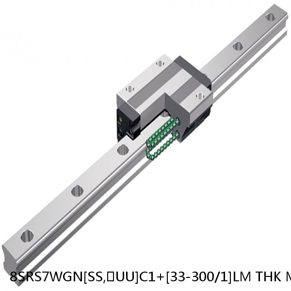 8SRS7WGN[SS,​UU]C1+[33-300/1]LM THK Miniature Linear Guide Full Ball SRS-G Accuracy and Preload Selectable