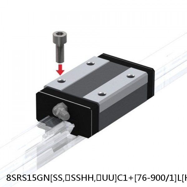 8SRS15GN[SS,​SSHH,​UU]C1+[76-900/1]L[H,​P]M THK Miniature Linear Guide Full Ball SRS-G Accuracy and Preload Selectable