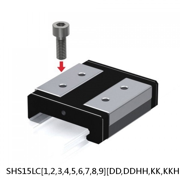 SHS15LC[1,2,3,4,5,6,7,8,9][DD,DDHH,KK,KKHH,SS,SSHH,UU,ZZ,ZZHH]+[71-3000/1]L[H,P,SP,UP] THK Linear Guide Standard Accuracy and Preload Selectable SHS Series