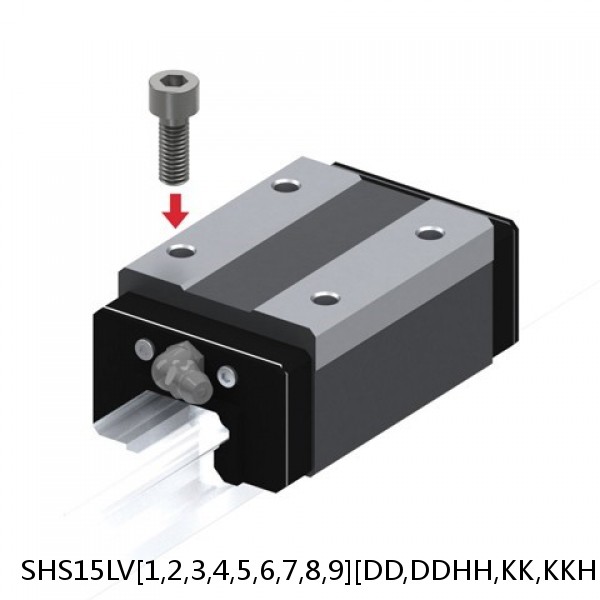 SHS15LV[1,2,3,4,5,6,7,8,9][DD,DDHH,KK,KKHH,SS,SSHH,UU,ZZ,ZZHH]+[80-3000/1]L[H,P,SP,UP] THK Linear Guide Standard Accuracy and Preload Selectable SHS Series